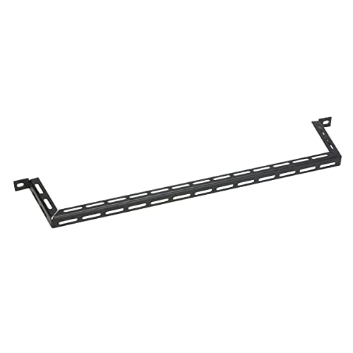 Lowell CMBS-4 Cable Bar 4-Inches Offset, 10-Pack; Offset Bars are Stackable on a Horizontal Plane to Save Rack Space; 19 Inches Wide x 0.625 Inches High; 16-Gauge Steel Construction