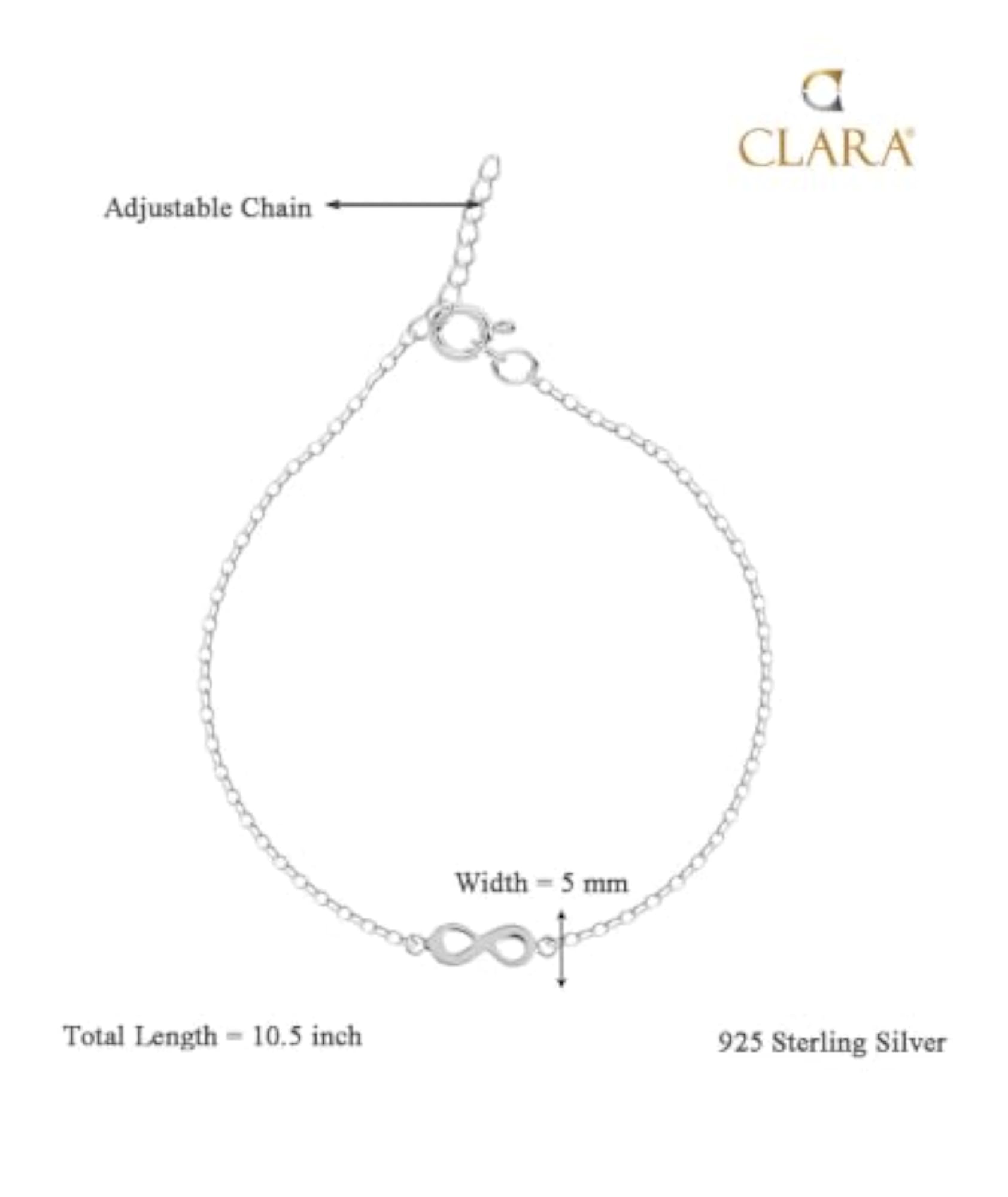Women's 925 Sterling Silver Adjustable Anklet Payal