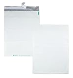 Quality Park Poly Mailer, Redi-Strip, White, 14 x 19, 100 per Box, (45235), Large