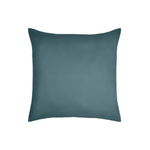 STOF - Taie d'oreiller -Taille 63x63 cm - 100% Coton certifié Oeko-Tex - Excellente qualité - Couleur Eucalyptus -Modèle Eden - Linge de Lit pour Maison - Doux et Confortable - Unisexe - Mixte