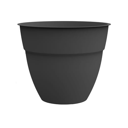 EDA Pot de Fleur Osaka Ø 50 cm - Volume 56,8 L - Gris Anthracite