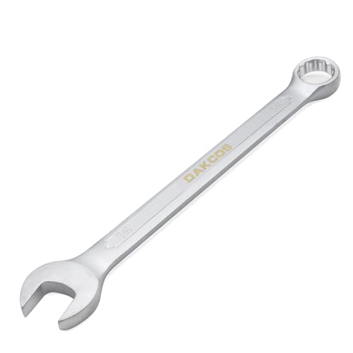 DAKCOS Llave combinada métrica de 14mm superficie cromada mate de CR-V