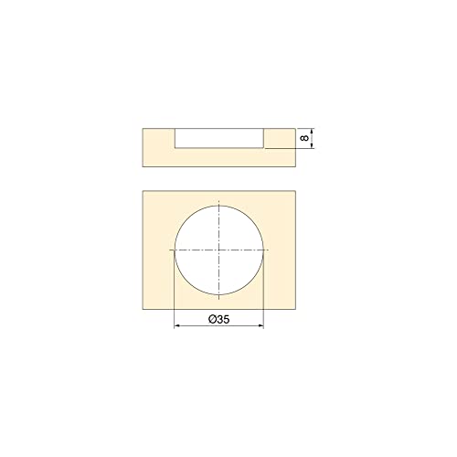 Emuca - Set of 10 Furniture Handles, diameter 12mm (0,46 inc), 224mm (8,8 inch) Hole centres, Satin Nickel Steel - Image 3