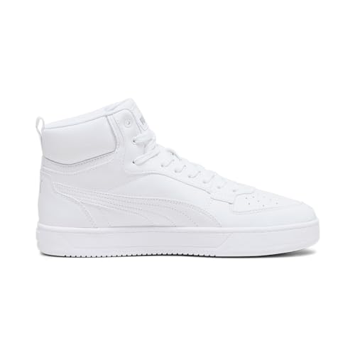 PUMA Unisex Caven 2.0 Mid Baskets, Puma White Puma Silver, 41 EU