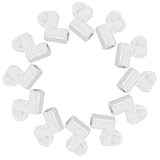COLLBATH 24 Weiße Kunststoff Fenstergitter Clips 3/8 Zoll mit Schrauben Befestigungsklammern für...