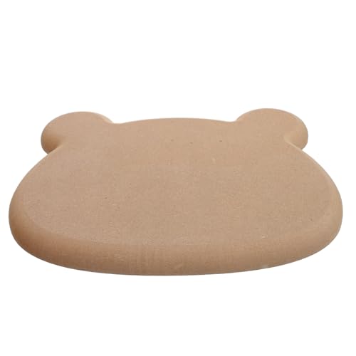 Moule poterie céramique en bois durable forme ours pour modelage assiette