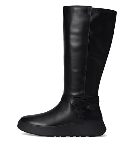FitFlop Women's F-Mode Folded-Knot Flatform Tall Stretch Boots Fashion4
