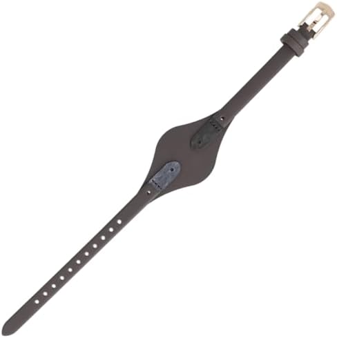 Fossil watch strap, 8 mm, smooth brown leather, ES-3077.