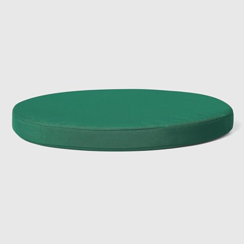 WestinTrends Solace Outdoor Patio Kitchen Dining Chair Round Seat Cushions Set of 4, 16 x 16, Green