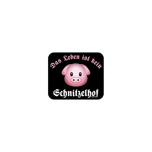 Das Leben ist kein Schnitzelhof Wiener Schnitzel XXL Ferkel 8x7cm#26530