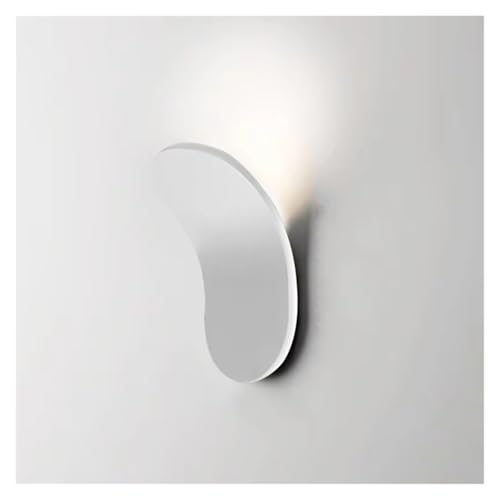 Modern Wall Lamp Black White Stair LED Light Bedroom Parlor Aisle Corridor Lights(White,Warm White)