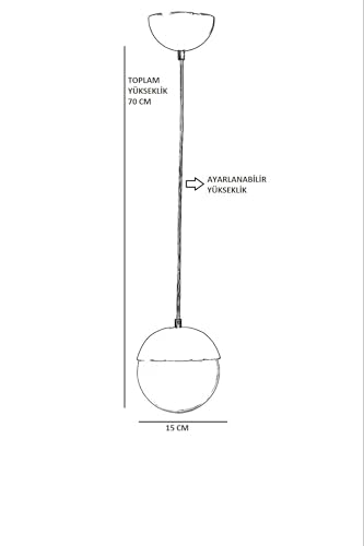 Lustre doré réglable luminaire suspendu E27 décoration moderne - 4