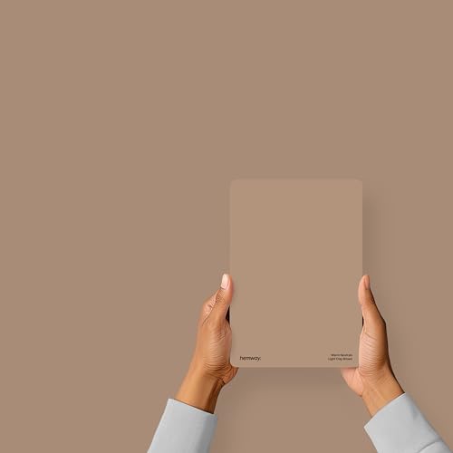 Hemway Light Clay Brown Peel & Stick Sample Interior Paint | A5 Accurate Colour Swatch, Mess-Free Alternative to Paint Tester Pots, Easy To Use, Eco-friendly, for Kitchen Bathroom Living Room