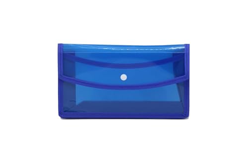 Image of G 1 Transparent A5 Size Document Folders with Snap Button, Set of 5, Multi-Colour