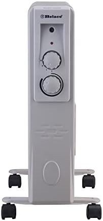 Belaco Oil Filled Radiators 11 Fins, Electric Heater, Adjustable Thermostat Control 3 Heat Settings, Portable Heater, Oil Heater, Heater for home, Overheat Protection 2500W