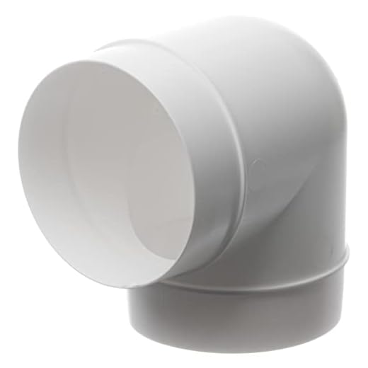 Ø 100mm Rohrbogen 90 Grad Rundrohr Bogen Lüftungsschlauch Verbinder Adapter