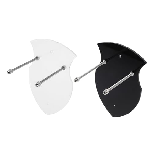 SUPVOX 2pcs Acrylic Sword Rack Brackets Wall Hangers for Axes Wall Mount Display Stands Modern Elegant Design