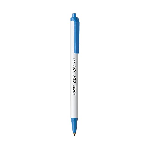 BIC Clic Stic Retractable Ball Pen, Medium Point (1.0mm), Blue, 12-Count 2 21JScUWSYnL