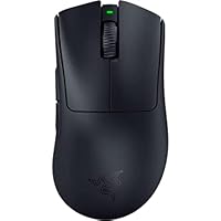 Razer DeathAdder V3 Pro 63g Ultra Lightweight Gaming Mouse with 90-Hr Battery (Black)