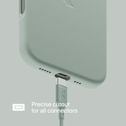 Coque silicone Apple iPhone 15 Clemm gris pour le bureau et les sorties
