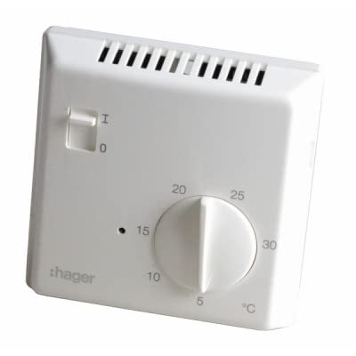 Hager - Thermostat simple électronique 25513 - HAGER : 25513