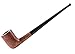 SISTOUSEN Pipe À Fumer, Pipe À Tabac Longue Churchwarden Bruyère Pipe À Fumer en Bois À Longue Tige avec Boîte-Cadeau, Pipes Faites À La Main pour Hommes,C
