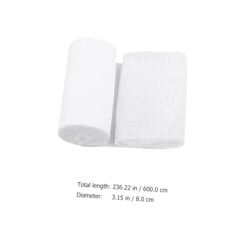 PATKAW 10 piezas Venda de Gasa Desechable 8x600cm Venda de Compresión para Primeros Auxilios y Cuidado de Heridas miniatura 2