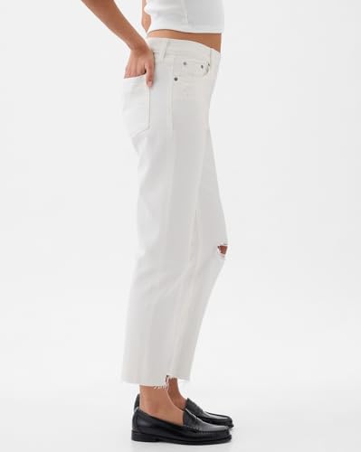 Image of Gap Women Straight Fit High Rise Clean Washed Jean