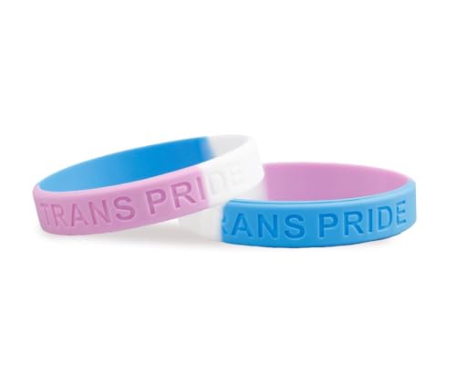 Fundraising For A Cause Transgender Pride Silicone Bracelet, 1 Bracelet