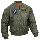 Rothco MA-1 Flight Jacket with Patches Bomber Jacket