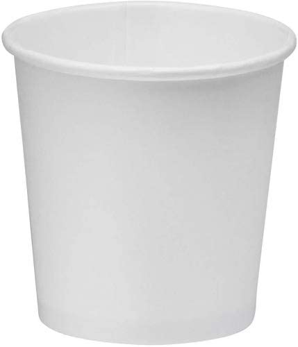Image of NYHI 200 Pack Disposable White 4oz Small Paper Cups Hot Cold Coffee Cup for Water Juice Espresso Tea Ideal for Water Coolers Parties
