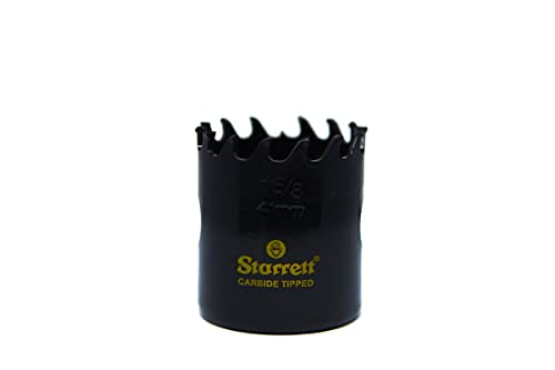 Starrett Tungsten Carbide Tipped Hole Saw, CT158 Deep Cut Holesaw Cutter