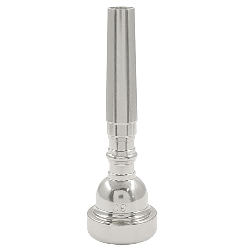 OSVJE 1 Pack 3C Silver Plated Trumpet Mouthpiece, Metal Trumpet Mouthpiece, Compatible Trumpet Accessories for Beginners and Professionals - Thumbnail 5