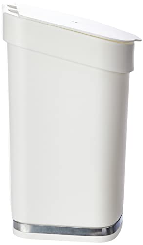 Lixeira 2, 5 Litros Eleganza Branca, Future, Branco