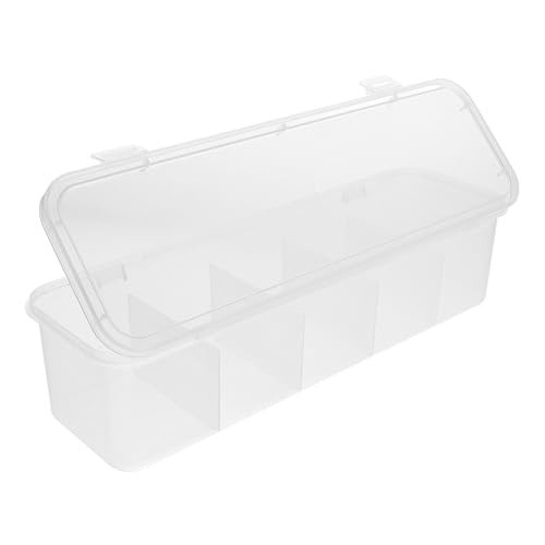 BESPORTBLE Organizador de Bolsitas de Té Tapa Caja Multirejilla Resistente y Compacta para Estación de Café Soporte para Sobres de Azúcar Adecuado para Cocina y Comedor Almacenamiento