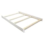 Full-Size Conversion Kit Bed Rails Compatible with Delta Children Convertible Cribs - Solid Wood Rail #0050 - Toddler and Adult Bed Rail for Full-Size Beds - Baby Furniture (Bianca White - 130)