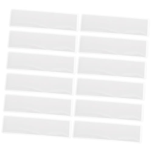 BESTYASH 1set Transparent Adhesive Label Pockets Card Holders for Office Classroom Library Warehouse for Organizing Index Cards