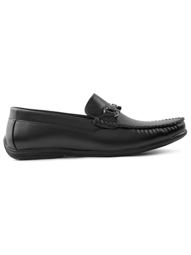 Image of Liberty Fortune HML-10E Loafer Shoes for Men - Brown, Black, Non-Lacing Casual Formal Slip-On Loafers Stylish Shoes Ideal for Office, Party, Wedding, Kurta - Comfortable Lightweight
