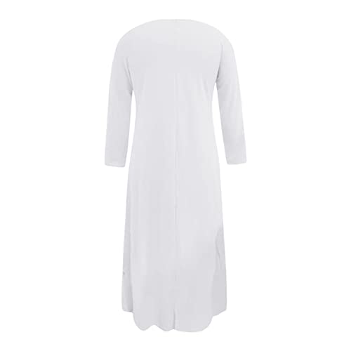 Robe décontractée à manches longues pour masquer les rondeurs - 4