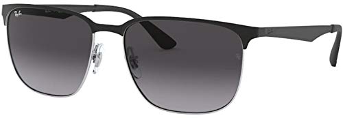 Ray-Ban RB3569 Sunglasses Bundle: RB 3569 90048G Black On Silver and Universal Anti-slip Silicone Leash