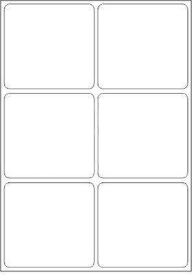 Image of Multi Purpose Self Adhesive Labels (Lable Size 99 x 93 mm, 6 Lable in A4)(Pack of 40 Sheet)