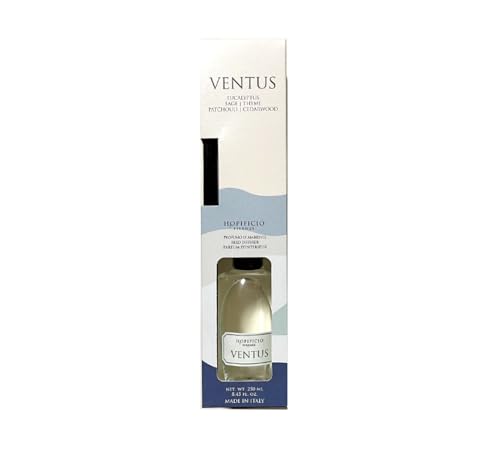 HOPIFICIO Firenze Ventus Reed Diffuser 8.45 fl. oz, Made in Italy (Eucalytus/Sage Thyme Pathouli Cedarwood)