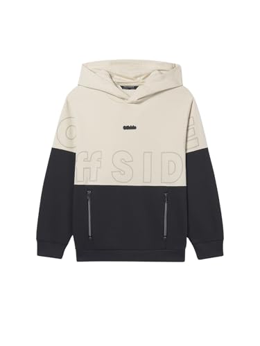 Sudadera Mayoral Nukutavake negra con cremalleras modernas y cuello alto para proteger del frío