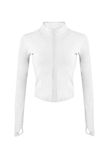 Damen Gym Crop Tops Yoga Tank Tops Workout Zip Up Jacke Damen Slim Fit...