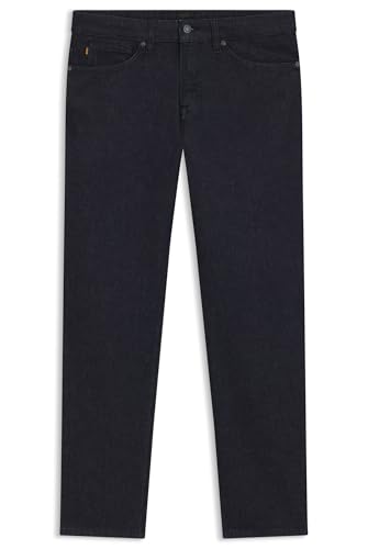 Tasche laterali BOSS Jeans da Uomo Re.Maine BC-C Maine Black Regular Fit in Comodo Denim Elasticizzato, Dark Blue403, 34W x 32L