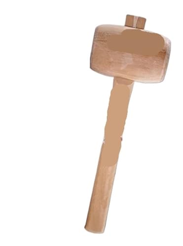 Marteau en Bois Marteau léger à tête ronde en bois, marteau for assemblage de menuiserie, Installation précision pour Installer Divers Meubles en Bois