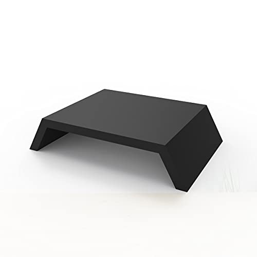 Suporte Base Para Monitor Tela Pc Mesa Ergonômico Mdf Preto