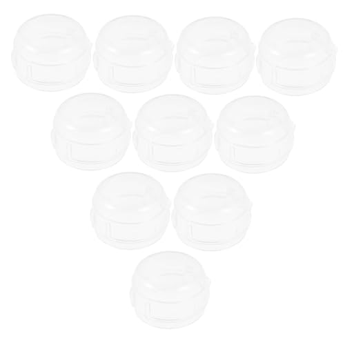 OFFIGAM 10Pcs Stove Knob Covers for Safety Childproof Gas Stove Knob Guards Transparent Protection for Stove Switches Prevent Accidental Gas Activation Keep Safe