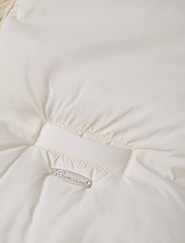 Cremson Girls Boys Newborn Infant Baby Puffer Carbag Pram Bag Snowsuit Bunting - Cream Button (Size 0-6 Months)4