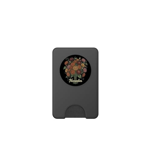 PopSockets PopWallet para MagSafe Crisantemo de Noviembre Tarjetero para Viajes y Diario 2